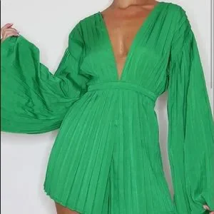 PrettyLittleThing Pants Jumpsuits Prettylittlething Green